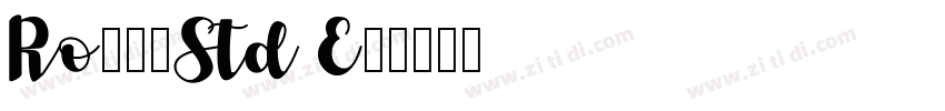 Ro本明朝Std E2字体转换 Ro本明朝Std E2字体转换